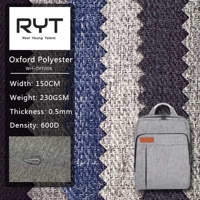 600D Two tone Twill Poly Oxford Fabric Custom Cationic Dyed Color