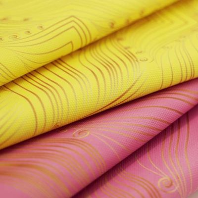 Custom Printing 600D Durable Waterproof Fabric Plain Woven Material